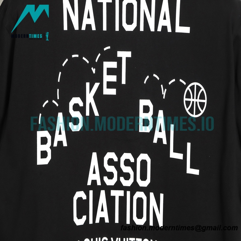 Louis Vuitton - Amp - NBA 21ss Co-branded Letter Short Sleeve Louis Vuitton - Amp - NBA 21ss Co-branded Letter Short Sleeve